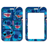 ID Card Badge Holder - Lilo & Stitch (Disney) - Blue Expression Grid Panels