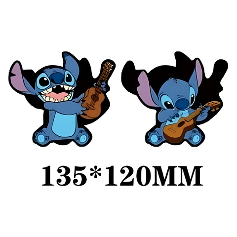 3D Lenticular Sticker - Disney - Stitch Playing Ukulele