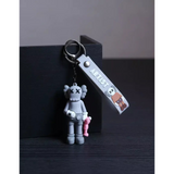 3D PVC Figure Keychain - KAWS - Companion Holding Pink Toy