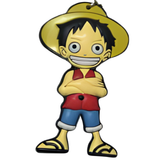 One Piece Luffy Standing PVC keychain
