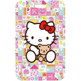 ID Card Badge Holder - Sanrio - Hello Kitty with teddy bear Quilted Hello Kitty Teddy Bear