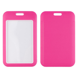 ID Card Badge Holder - Solid Hot Pink