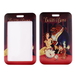 ID Card Badge Holder - Beauty and the Beast - Beauty and the Beast - Red Movie Poster Belle and Beast Cast