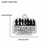 Bracelet Charm - Stranger Things - group silhouette with logo