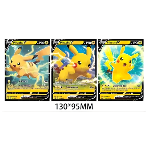 3D Lenticular Sticker - Pokémon - Pikachu V Card Trio
