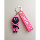 3D PVC Figure Keychain - Squid Game - Circle Guard With Rifle