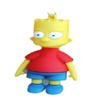 3D PVC Figure Keychain - The Simpsons - Bart Simpson 3D Figure
