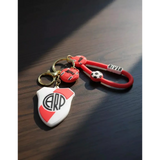 3D PVC Figure Keychain - Football Club - River Plate Club Emblem