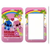 ID Card Badge Holder - Lilo & Stitch - Stitch And Angel With Rainbow And Palm Trees
