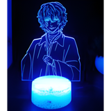 3D LED Night Light - Bungo Stray Dogs - Osamu Dazai