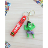 3D PVC Figure Keychain - Marvel - Chibi Hulk Top Knot