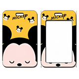 ID Card Badge Holder - Mickey & Friends - Mickey Mouse Face Yellow Background