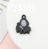 Bracelet Charm - Scream - black Ghostface mask charm