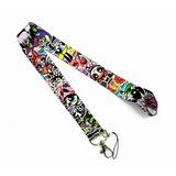 Lanyard - The Powerpuff Girls - Powerpuff Girls & Villains Sticker Bomb Collage Multicolor