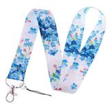 Lanyard - Forget-Me-Nots Floral Pattern