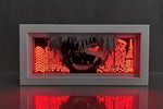 3D Paper Carving Light Lamp - Tokyo Ghoul - Ken Kaneki