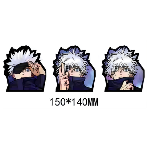 3D Lenticular Sticker - Jujutsu Kaisen - Satoru Gojo with Blindfold and Cursed Technique Poses
