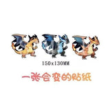 3D Lenticular Sticker - Pokemon - Charizard Mega X and Mega Y
