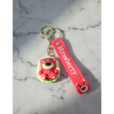 3D PVC Figure Keychain - Toy Story - Lotso Strawberry