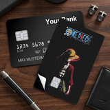 Credit Card Skin Sticker - One Piece - Luffy Silhouette With One Piece Logo