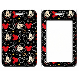 ID Card Badge Holder - Mickey & Friends - Mickey Mouse Heads And Silhouettes Pattern