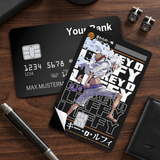Credit Card Skin Sticker - One Piece - Luffy Gear 5 With Luffy Text Background - Holographic