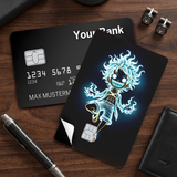 Credit Card Skin Sticker - One Piece - Luffy Gear 5 Neon Glow - Holographic