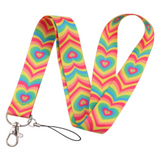 Lanyard - Rainbow Hearts