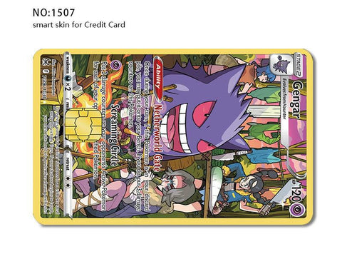 Credit Card Skin Sticker - Pokemon - Gengar Card