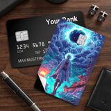 Credit Card Skin Sticker - One Piece - Luffy Gear 5 Under Starry Sky - Holographic