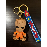 3D PVC Figure Keychain - Guardians of the Galaxy - Baby Groot Ravager Uniform
