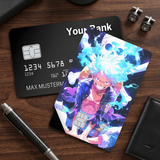 Credit Card Skin Sticker - One Piece - Monkey D. Luffy Gear 5 With Blue Energy - Holographic