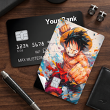 Credit Card Skin Sticker - One Piece - Colorful Close-up Of Monkey D. Luffy