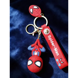 3D PVC Figure Keychain - Marvel - Spider-Man Hanging Upside Down, Chibi Style