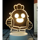 3D LED Night Light - Brawl Stars - Spike (2)