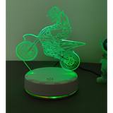 3D LED Night Light - Motorcycle rider