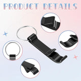 Laser Engraving Black bottle opener keychain