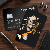 Credit Card Skin Sticker - Naruto - Uzumaki Sketch With Orange Accents
