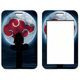 ID Card Badge Holder - Naruto - Akatsuki Silhouette Under Full Moon