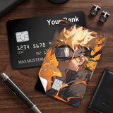 Credit Card Skin Sticker - Naruto - Naruto Uzumaki Orange Flame Portrait - Holographic