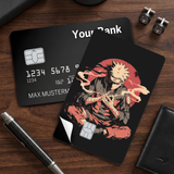 Credit Card Skin Sticker - Naruto - Uzumaki Seated With Red Sun