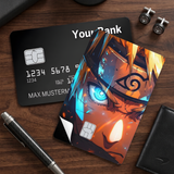 Credit Card Skin Sticker - Naruto - Naruto Uzumaki Glowing Eye Close-up - Holographic