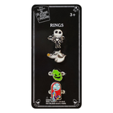 Ring Set - The Nightmare Before Christmas - Jack Sally Zero Oogie 4pc