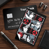 Credit Card Skin Sticker - Naruto - Sharingan Eyes And Characters Collage - Holographic