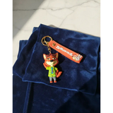 3D PVC Figure Keychain - Zootopia - Nick Wilde Green Shirt Smirk