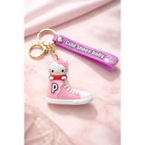 3D PVC Figure Keychain - Hello Kitty - Pink High-top Sneaker
