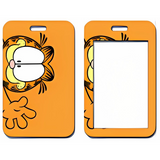 ID Card Badge Holder - Garfield - Garfield's Face On Orange Background