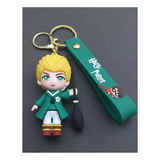3D PVC Figure Keychain - Harry Potter - Draco Malfoy Quidditch Broom