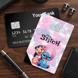 Credit Card Skin Sticker - Lilo & Stitch - Lilo And Stitch With Disney Stitch Logo - Holographic