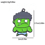Bracelet Charm - Marvel - green Hulk head